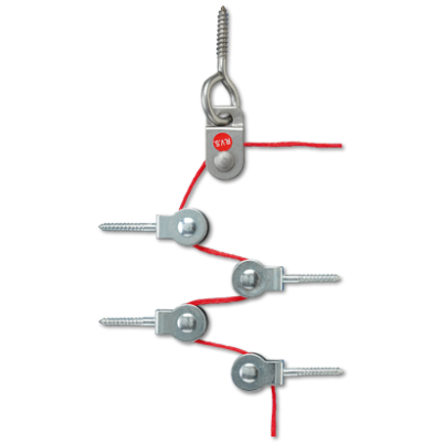 Deflexion pulley set