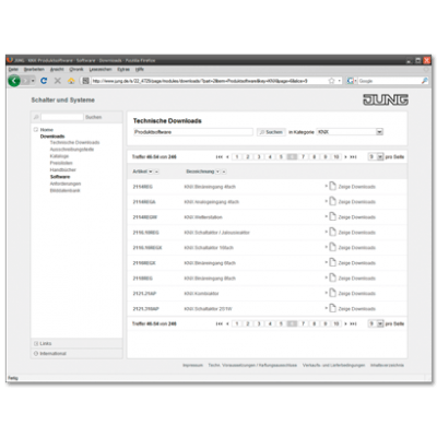 KNX product data base