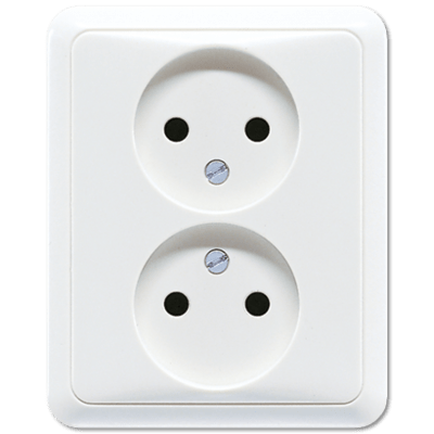 سوکت 2 باند، 2 قطب بدون زمین 16 A / 250 V