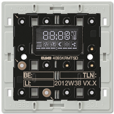 کنترل کننده‌ی اتاق برای سیستم KNX مجهز به نمایشگر مدل 4093 KRM TS D