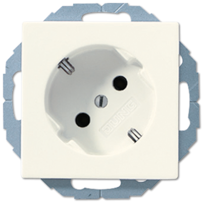 پریز ۴۵ درجه‌ای استاندارد SCHUKO با مشخصات 16 A / 250 V