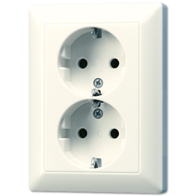 پریز دو بانده استاندارد SCHUKO با مشخصات 16 A / 250 V مدل AS 5022 U