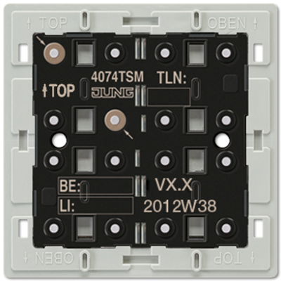 دکمه‌ی فشاری استاندارد برای KNX ، چهار بانده مدل 4074 TSM